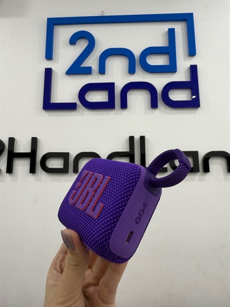 Loa JBL Go 4 - Màu tím - Ngoại hình 99% - Kèm sạc 1