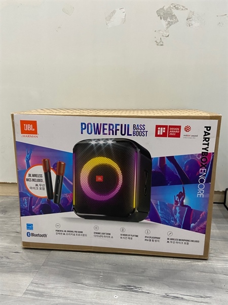 Loa JBL Party Box Encore 2 mic - Màu đen - Ngoại hình: 98% - FullBox