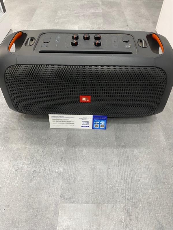 Loa JBL PartyBox On-The-Go - Màu đen - Ngoại hình: 97% - Bụi nhiều - Kèm Nguồn + 2 Mic