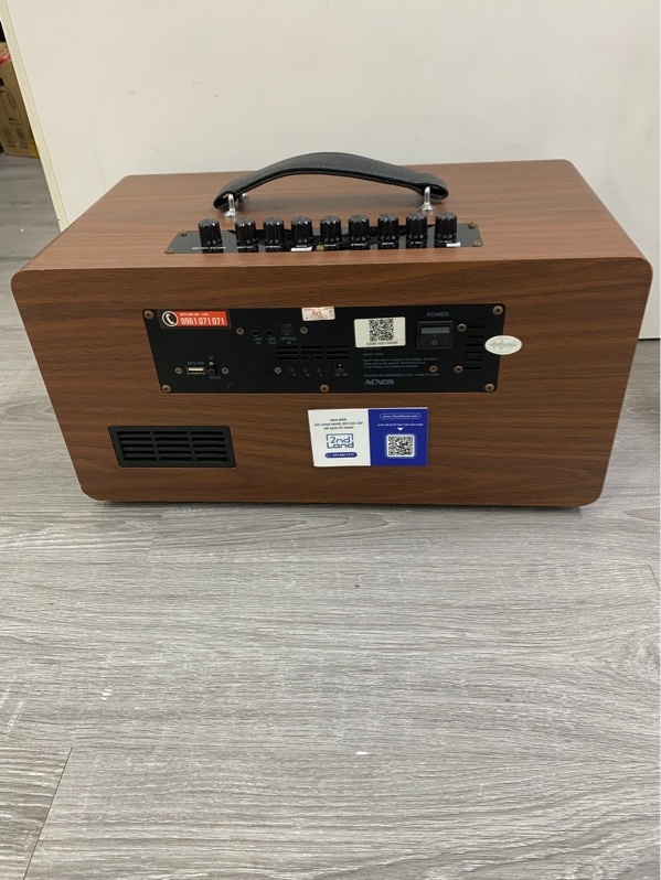 Loa karaoke acnos CS390 - Màu nâu - Ngoại hình: 98% - Kèm nguồn + 1 mic