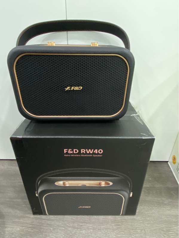 Loa karaoke Bluetooth F&D RW40 Retro - Màu đen - Ngoại hình 99% - FullBox