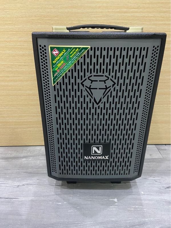Loa Karaoke Nanomax S 100 - Màu đen - Ngoại hình: 98% - Kèm nguồn + 2 mic