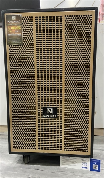 Loa Karaoke Nanomax S-900 - Màu đen - Ngoại hình: 97% - Body - Kèm Mic + Nguồn