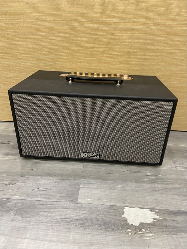 Loa Karaoke xách tay di động Acnos Kbeatbox CS447R - Màu đen - Ngoại hình: 97% - Xước, chai pin - Kèm dây nguồn + 2 micro