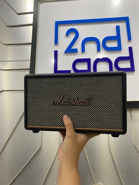 Loa Marshall Acton 3 - 2 Mode : AUX + Bluetooth - Màu đen - Ngoại hình: 97% - Da xước nhiều - FullBox 1