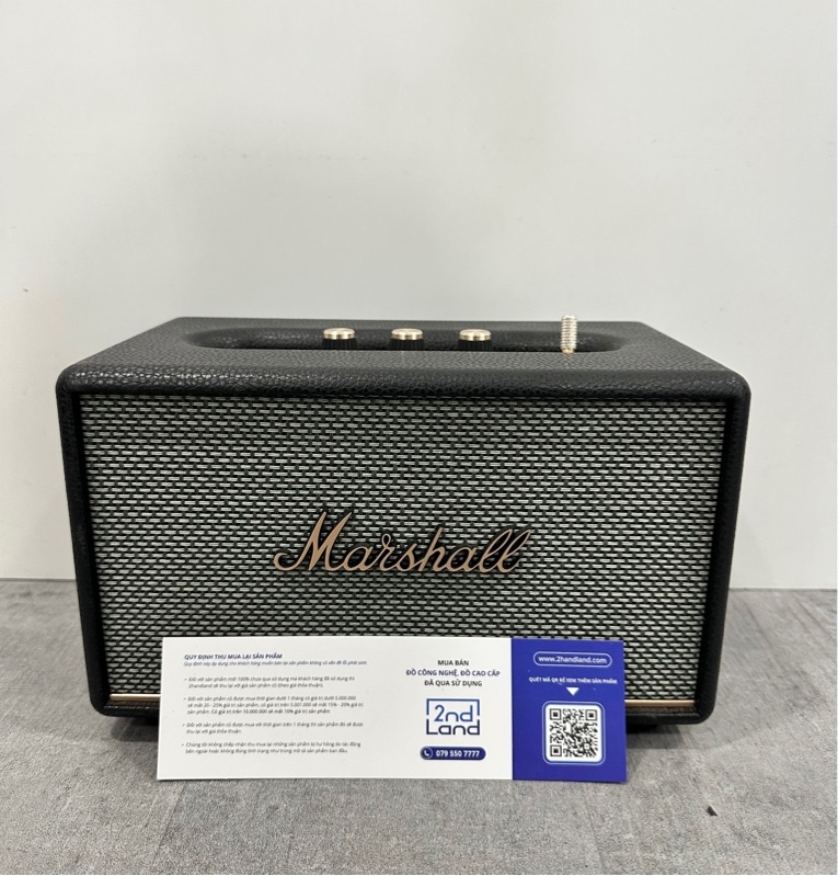 Loa Marshall Acton 3 - Có tem ash - 60W (RMS) - Màu đen - Ngoại hình 97% - Fullbox