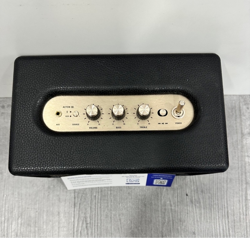 Loa Marshall Acton 3 - Có tem ash - 60W (RMS) - Màu đen - Ngoại hình 97% - Fullbox