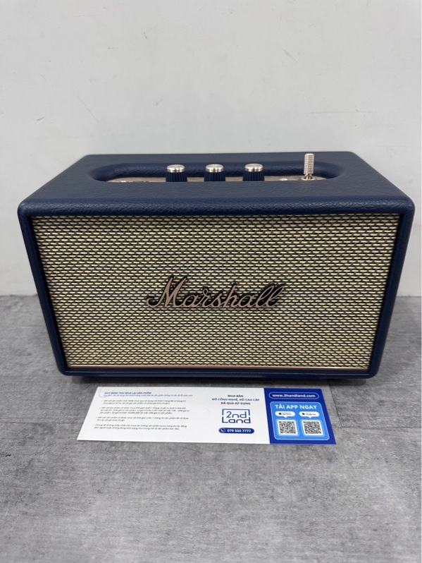 Loa Marshall Acton III - Có tem ASH - 60W - Màu xanh bóng đêm - Hàng sưu tập - Ngoại hình 98% - Fullbox