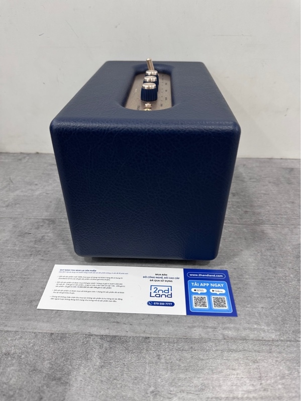 Loa Marshall Acton III - Có tem ASH - 60W - Màu xanh bóng đêm - Hàng sưu tập - Ngoại hình 98% - Fullbox