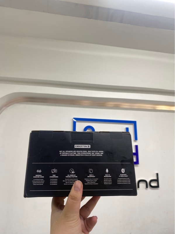 Loa Marshall Emberton III - Màu đen - Newseal