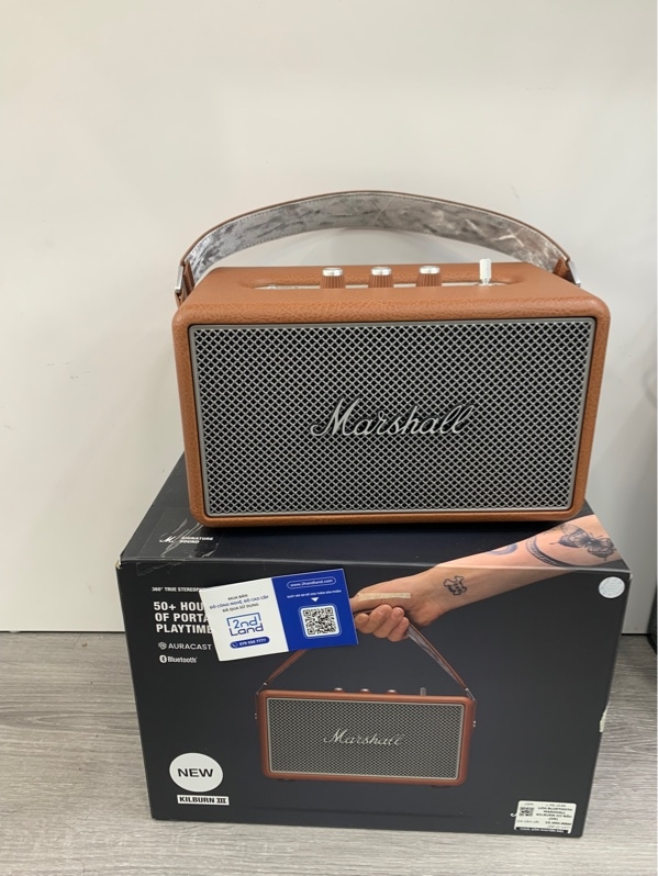 Loa Marshall Kilburn 3 - Tem ASH - Màu nâu - Ngoại hình: 98% - Fullbox