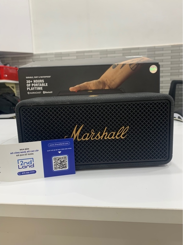 Loa Marshall Middleton II - Màu đen - Ngoại hình: 98% - Fullbox