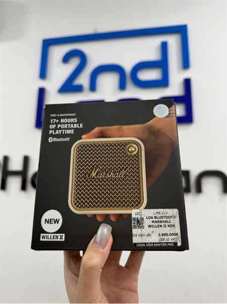 Loa Marshall Willen 2 - Màu kem - Ngoại hình 97% - Trầy logo - FullBox