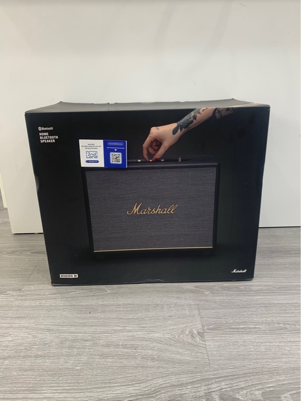 Loa Marshall woburn 3 - Màu đen - Ngoại hình: 98% - Bụi - Fullbox