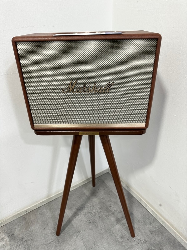 Loa Marshall Woburn II - 130W - Màu nâu - Ngoại hình 98% - Có APP - Kèm nguồn + Đế đỡ ( 1 chân bị lỏng )