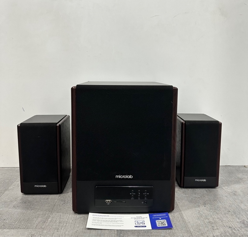Loa MICROLAB FC530U (2.1+1) - 53W - Màu nâu - Ngoại hình 96% - Loa nhỏ rách. viền loa mốc nặng , cổng Output R lỗi - Kèm remote ( SẢN PHẨM KHÔNG BẢO HÀNH )