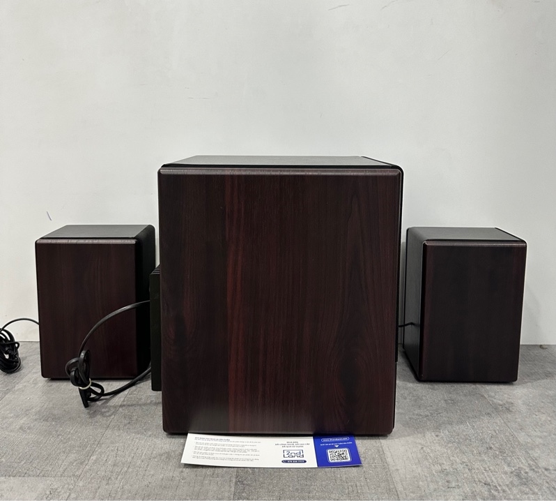 Loa MICROLAB FC530U (2.1+1) - 53W - Màu nâu - Ngoại hình 96% - Loa nhỏ rách. viền loa mốc nặng , cổng Output R lỗi - Kèm remote ( SẢN PHẨM KHÔNG BẢO HÀNH )