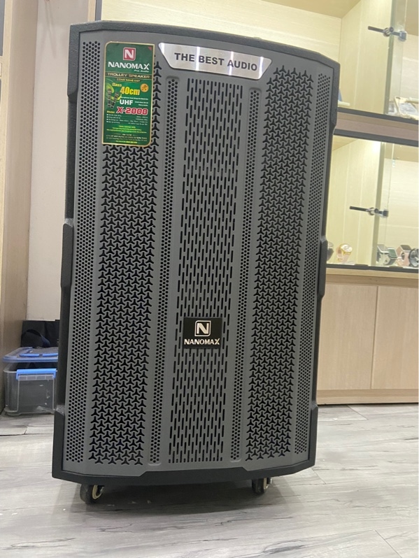 Loa Nanomax X-2000 - Màu đen - Ngoại hình: 98% - Kèm Box + 2 Mic