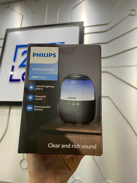 Loa Philips TAS2108 BK/70 - Màu đen - Ngoại hình: 98% - FullBox