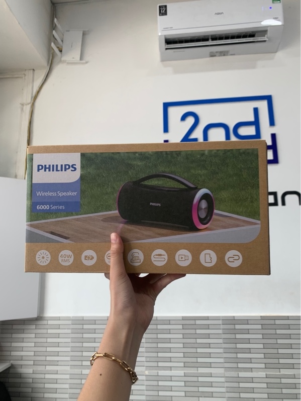 Loa Philips TAS6200 - 40W RMS - Màu đen - Newseal