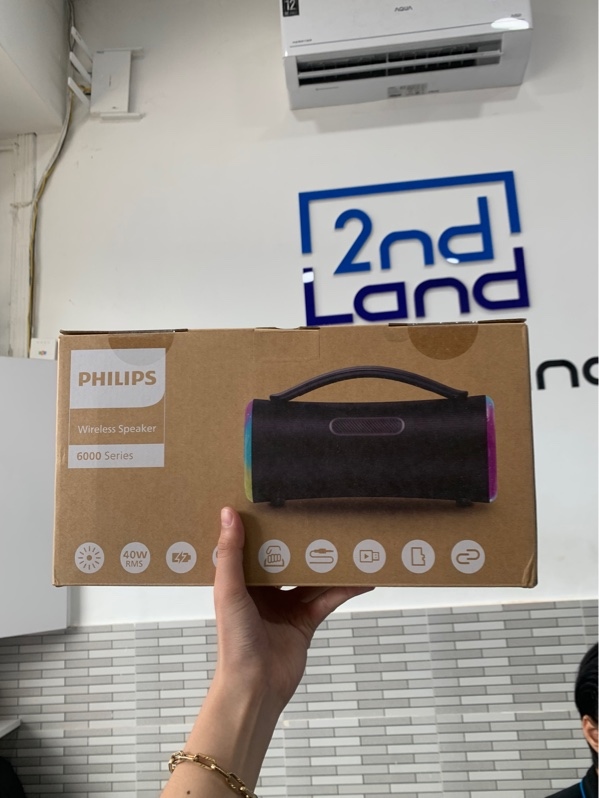 Loa Philips TAS6200 - 40W RMS - Màu đen - Newseal