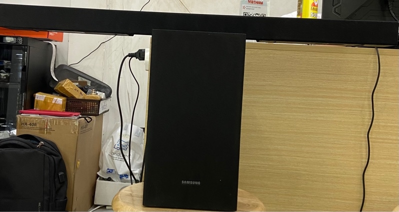 Loa Samsung Soundbar HW-T420 - Màu đen - Ngoại hình: 97% - Tróc vải nhẹ - Kèm Box + nguồn + remote