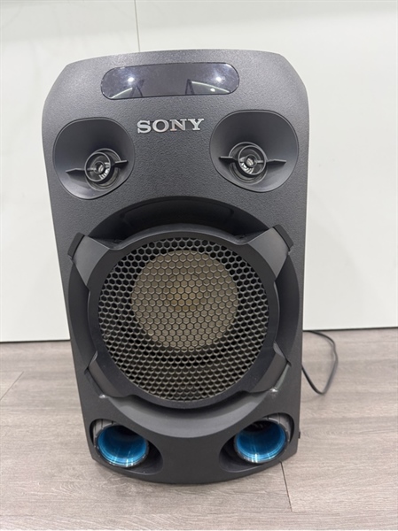 Loa Sony MHC-V02 - Màu đen - Ngoại hình 97% - Mất đế cao su , dính keo - Kèm remote