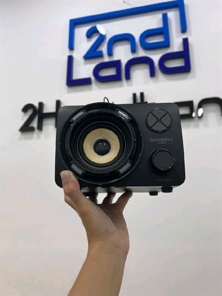 Loa SoundMax A-600 - Màu đen - Ngoại hình 97% - Kèm nguồn + 2 loa nhỏ