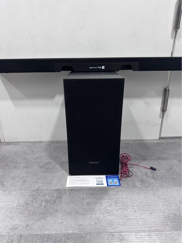 Loa thanh Soundbar Samsung HW T420 - Màu đen - Ngoại hình 98% - Kèm nguồn + Remote