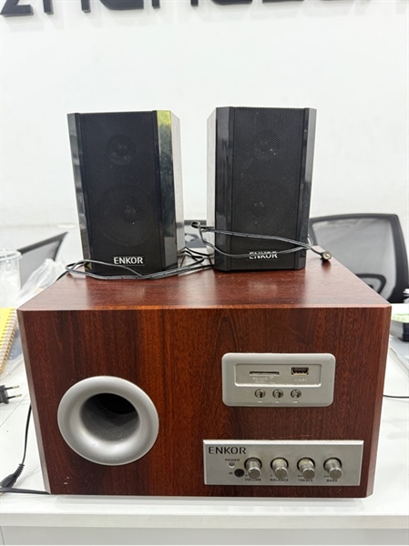 Loa vi tính Enkor S2850 - Màu gỗ - Ngoại hình 97% - Body
