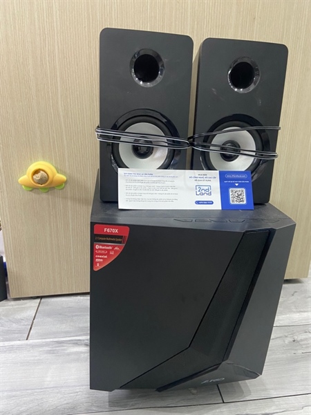 Loa vi tính F&D F670X - Màu đen - Ngoại hình: 98% - Body - 1 Woofer 2 Treble