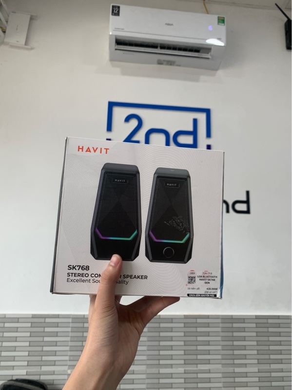 Loa vi tính Havit SK769 - Màu đen - Ngoại hình: 98% - Box
