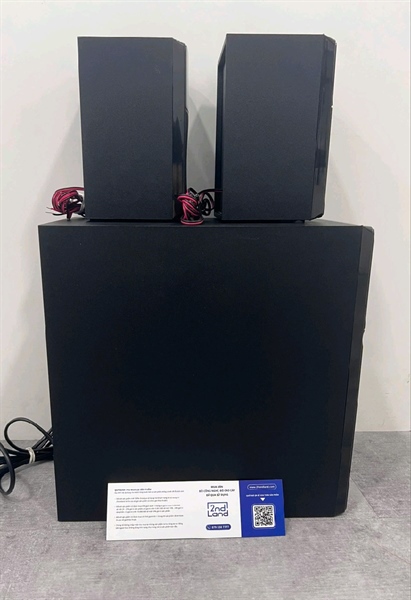 LOA VI TÍNH SOUNDMAX A2123 - 60W - Màu đen - Ngoại hình 98% - Kèm 2 loa nhỏ + Dây kết nối + Remote 2