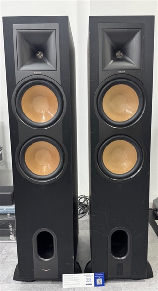 Loa xem phim - nghe nhạc Klipsch R-28F - Màu đen - Ngoại hình: 97.5% - Kèm 1 nguồn, 1 dây kết nối