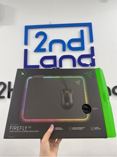 Lót chuột Razer Firely V2 - Màu đen - Ngoại hình 98% - FullBox
