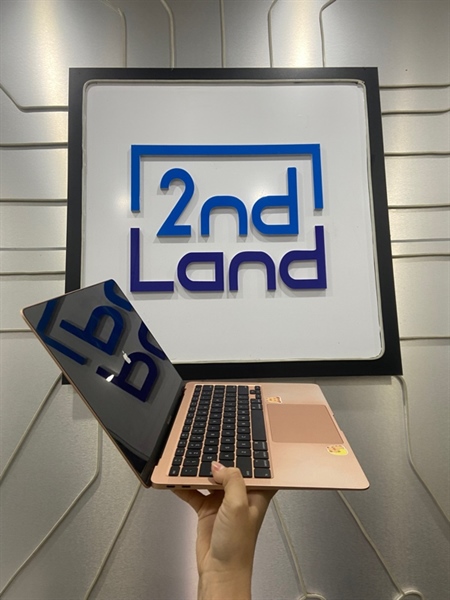Macbook Air 2020 - i51-1GHZ - Card intel 1536MB - Ram 8/256GB - Màu hồng - Ngoại hình: 98% - Màn bụi trong 1 chấm - FullBox 2