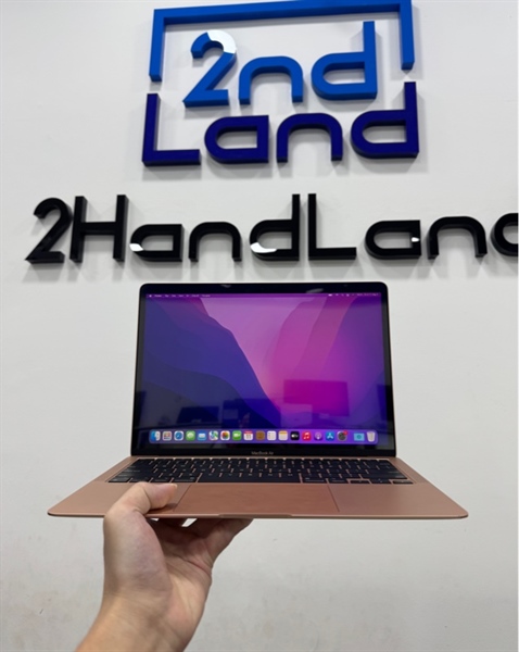Macbook Air M1 2020 13.3inch - MacOS Monterey 12.7.3 - Ram 8/256GB - Pin 99% - Màu hồng - Ngoại hình 97% - màn ám - Kèm sạc 2