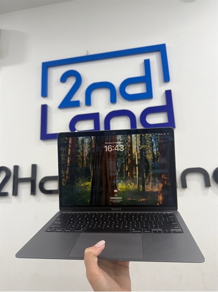 Macbook Air M1 2020 - 8/256GB - Màu xám - Pin 96% chu kỳ 59 - Ngoại hình 97% - Màn hồng nhẹ , cấn 1 góc - Kèm Box , sạc 3