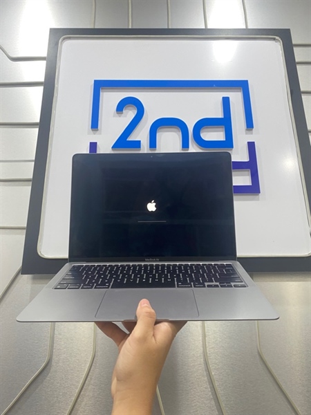 Macbook Air M1 2020 - Ram 8 GB 256GB - Pin 93% - Màu bạc - Ngoại hình: 97% - sườn cấn - Body - Kèm sạc 1