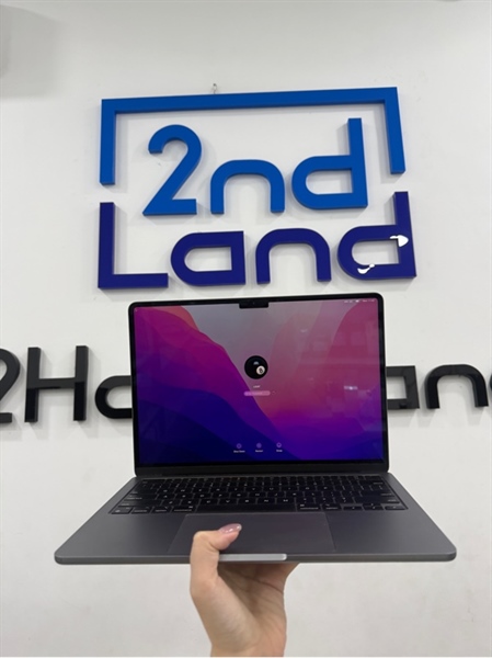 Macbook Air M2 2022 - 8/256GB - Màu xám - Pin 100% - Ngoại hình 98% - Kèm sạc 2