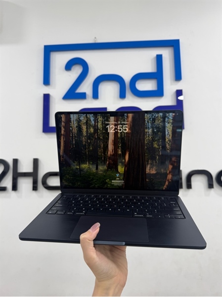 Macbook air M3 2024 - Apple M3 - 16/256GB - Màu midnight - Pin bình thường 100% chu kì sạc 41 lần - Ngoại hình 98% - Kèm Box móp , cáp sạc magsafe màu trắng , củ 30W 3