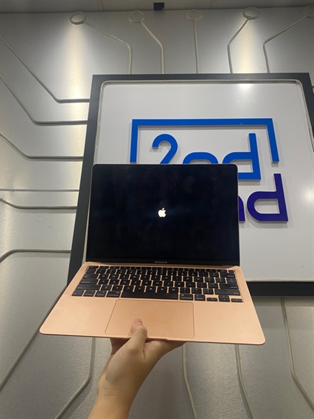 Macbook Air Retina 13 inch 2020 - i3 Dualcore 1.1Hz 8GB 256GB - Pin bình thường - Chu kì sạc 340 lần - Màu rosegold - Ngoại hình: 97% - phím control bấm hơi nặng tay - Body - Kèm sạc 1