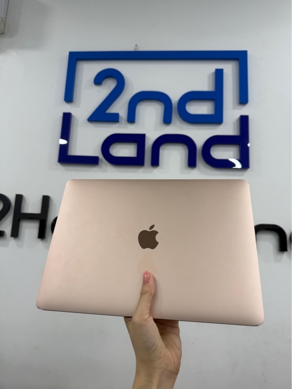 Macbook Air retina 2019 - 13 inch -chip i5 Dual core - 8/128gb - Màu hồng - Pin bình thường chu kì 376 - Ngoại hình 97% - màn chết pixel, màn hở sáng, phím mòn, cấn 4 góc, cao su màn nứt - Kèm sạc