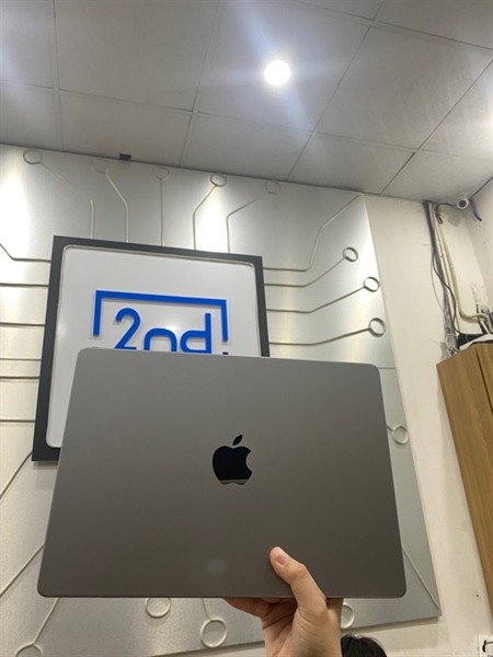 Macbook Pro 14 inch 2023 - Chip M2 - Ram 16GB - Sonoma 14.2.1 SSD 512GB - Pin 93% - Màu bạc - Ngoại hình: 98% - FullBox - Kèm sạc