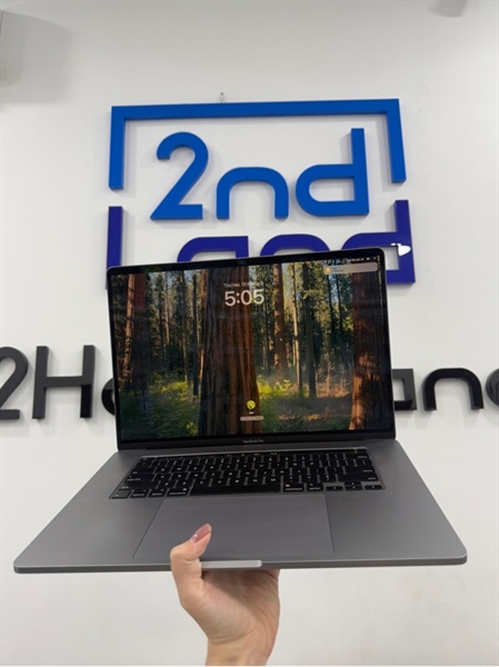 Macbook Pro 2019 - 16 inch - i7 6 nhân - 16/512GB - Màu xám - Pin bình thường chu kỳ sạc 383 - Ngoại hình 98% - Kèm sạc 2