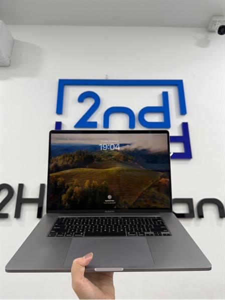 Macbook Pro 2019 - 16 inch - i7 lõi 6 nhân - 16/512GB - Màu xám - Pin bình thường chu kỳ 357 - Ngoại hình 98% - Màn hồng nhẹ , phím mòn - Kèm sạc 96W 2