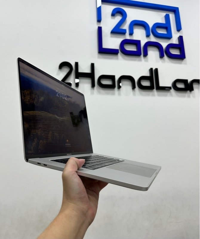 Macbook Pro 2019 16inch - Intel Core i7 6 nhân - Ram 16/512GB - macOS Sonoma 14.3.1 - Pin bình thường - Màu bạc - Ngoại hình 98% - Phím Nhật - Kèm sạc
