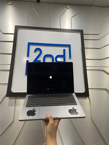 Macbook Pro M1 14 icnh 2021 - 32/500GB SSD - Màu xám - Ngoại hình: 97% - Màn viền ám xanh, màn trầy - FullBox 2
