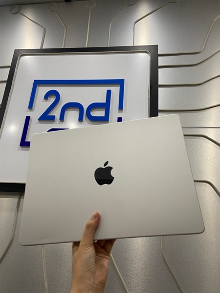 Macbook Pro M1 14 inch 2021 - Ram 16/1TB SSD - Pin bình thường - Màu bạc - Ngoại hình: 98% - Viền màn ám hồng - Body - Kèm sạc