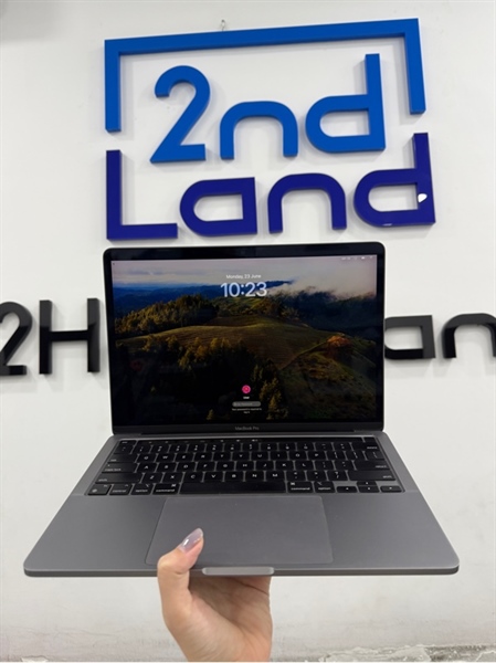 Macbook pro M1 2020 - 13 inch - Apple M1 - 8/256GB - Có touchbar - Màu xám - Pin bình thường 85% chu kì sạc 343 - Ngoại hình 98% - Màn ám hồng - Kèm Box, sạc 61W 3